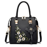 Yogodlns Luxury Embroidery Handbag – PU Leather Crossbody for Women | حقيبة فاخرة مطرزة Yogodlns – حقيبة كروس بود من جلد PU للنساء