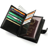 Stylish Travel Passport Bag & Wallet Compact Organizer for Travel Documents, Cards & Cash