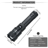 2000LM LED Tactical Flashlight USB Rechargeable High-Brightness Torch for Outdoor & Emergency Use