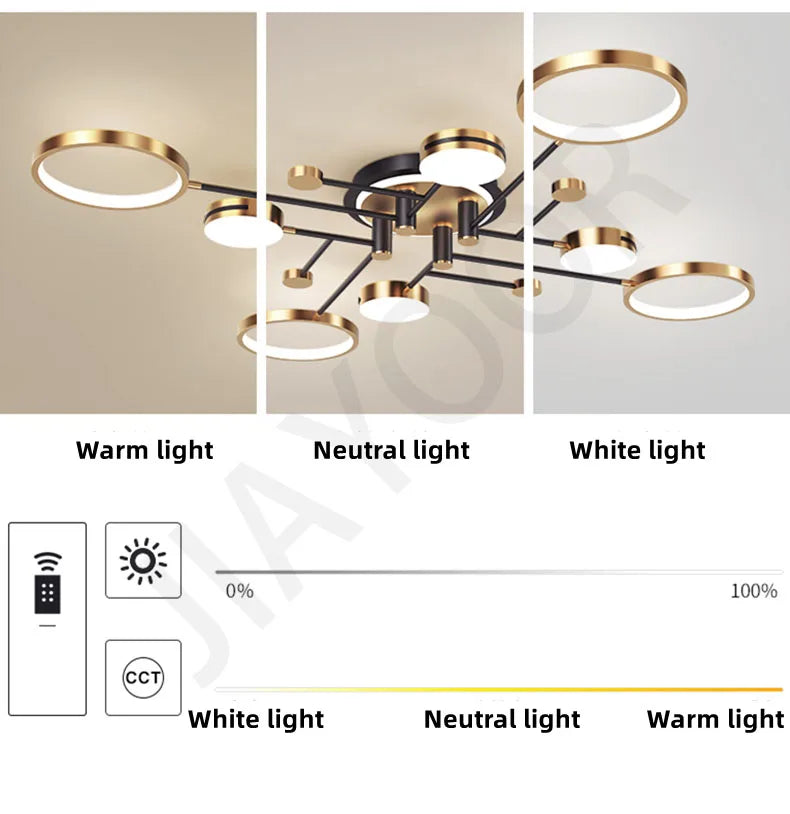 Nordic Modern LED Pendant Light Fixture Elegant Ceiling Lamp for Living Room, Dining Room & Bedroom