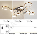 Nordic Modern LED Pendant Light Fixture Elegant Ceiling Lamp for Living Room, Dining Room & Bedroom