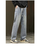 Autumn Winter Men’s Cotton Jeans – Baggy Cargo Denim Pants S-4XL | جينز رجالي من القطن للخريف والشتاء – بنطلون دنيم واسع مع جيوب S-4XL