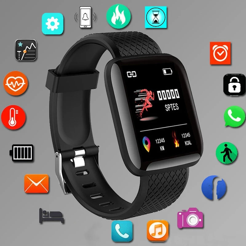 Smartwatch for Men & Women Fitness Tracker with Heart Rate, Steps & Notifications