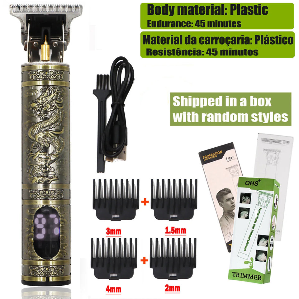 T9 Electric Hair Clipper & Beard Trimmer 0mm Precision Shaver for Men’s Hair, Beard & Body Grooming