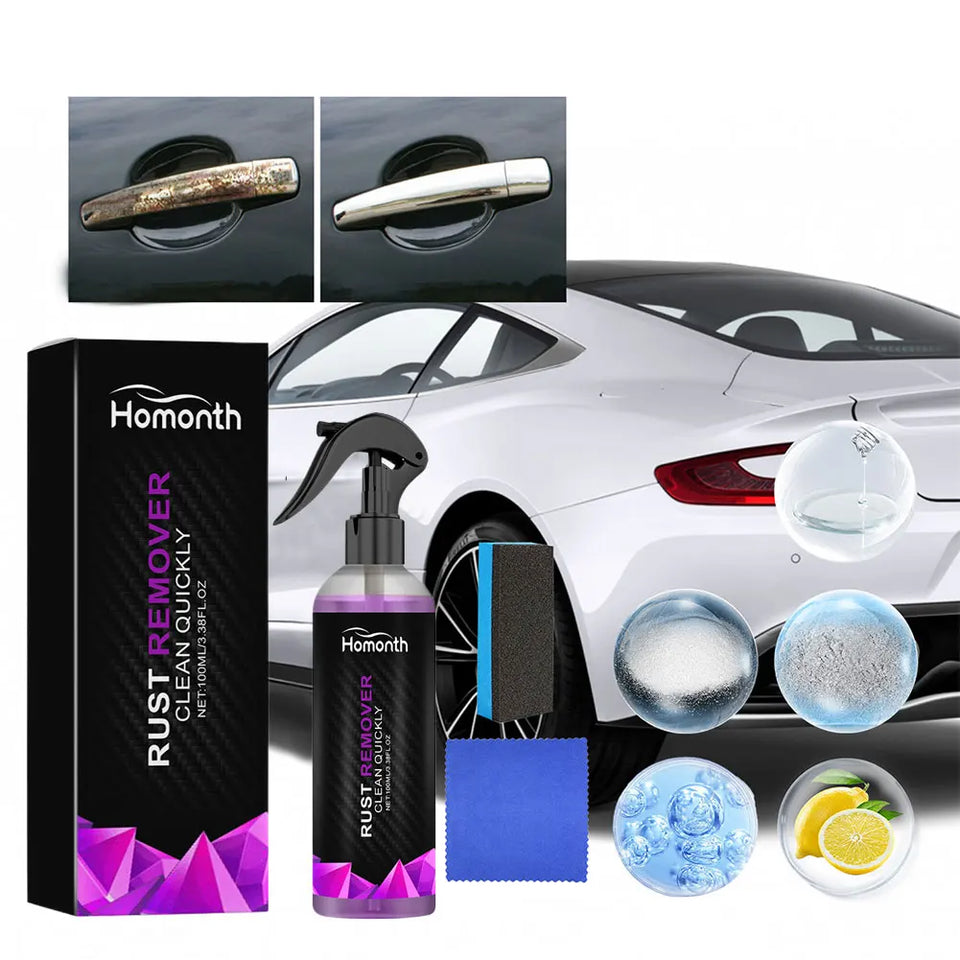 100ml Rust Remover Spray Powerful Formula for Car, Metal & Tool Surface Cleaning