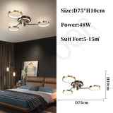 Nordic Modern LED Pendant Light Fixture Elegant Ceiling Lamp for Living Room, Dining Room & Bedroom