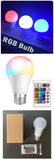16 Colors RGB LED Bulb with Remote Color-Changing Light Bulb for Mood & Home Decoration