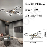 Nordic Modern LED Pendant Light Fixture Elegant Ceiling Lamp for Living Room, Dining Room & Bedroom