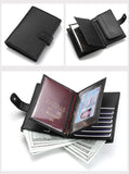 Stylish Travel Passport Bag & Wallet Compact Organizer for Travel Documents, Cards & Cash