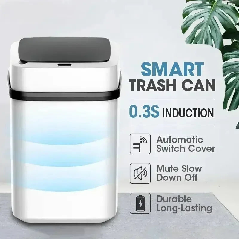 13L Smart Sensor Trash Can Automatic Touchless Waste Bin for Home or Office