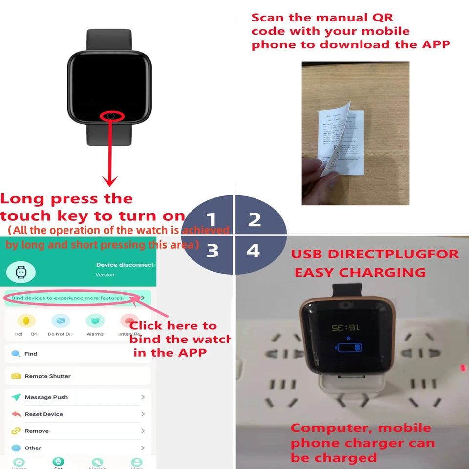 Smart Watch for Men – Fitness & Music Bluetooth Sports Watch with Music Control & Health Tracking
