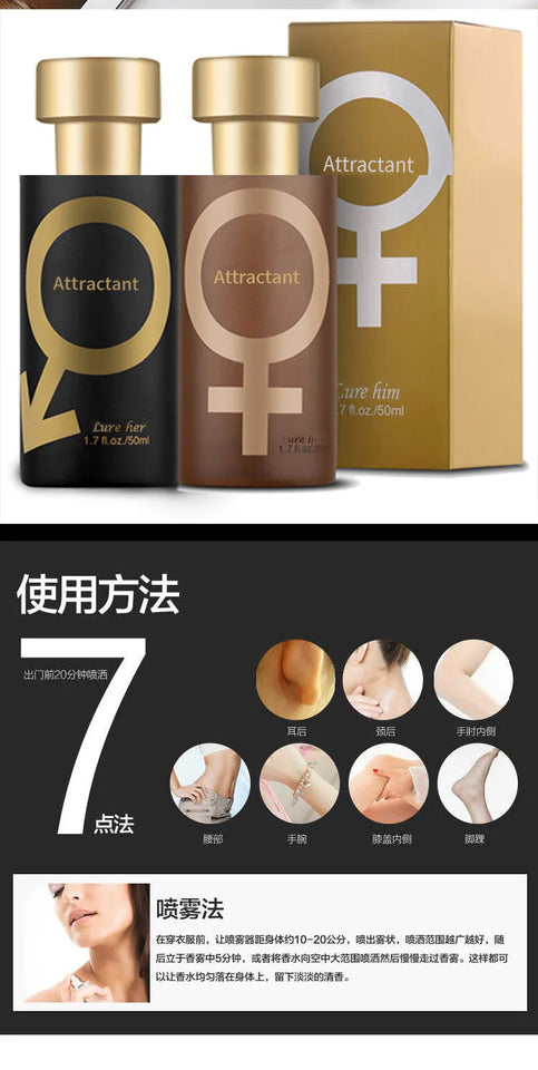 Long Lasting Perfume Spray Pheromone Flirting Seduction Charming Air Refreshing Skin Mist Lasting Fragrance Party Dating Perfume