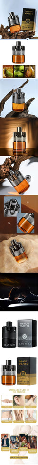 Charming Men Pheromon Cologne Perfume 100ml Lasting Floral Scent Perfume Body Spray Sexy Temptation Floral Fruity Fragrance