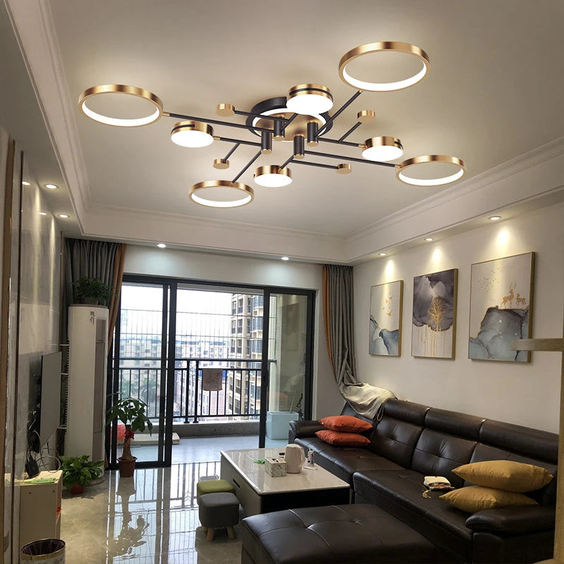 Nordic Modern LED Pendant Light Fixture Elegant Ceiling Lamp for Living Room, Dining Room & Bedroom