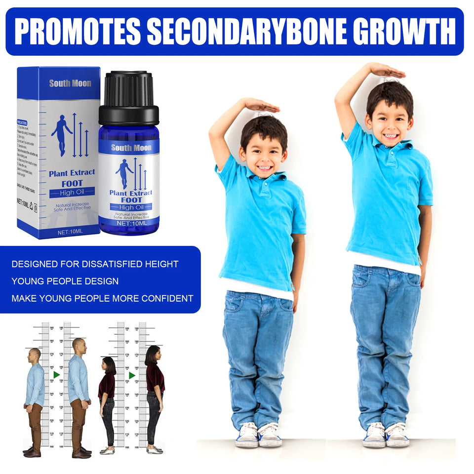 Height Increasing Oil 10ml – Body Growth, Bone Essence, Foot Care | زيت زيادة الطول 10مل – نمو الجسم، مصل العظام، العناية بالقدم