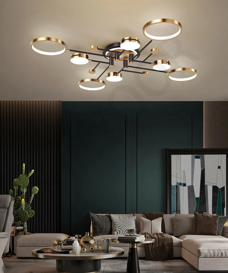 Nordic Modern LED Pendant Light Fixture Elegant Ceiling Lamp for Living Room, Dining Room & Bedroom