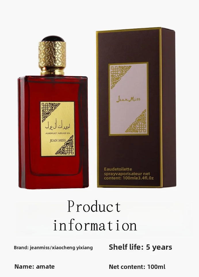 100ml Dubai Women Perfume Long-lasting Arabian Princess Ladies Perfumes Natural Pure Sexy Charming Fragrance Fruity Floral Scent
