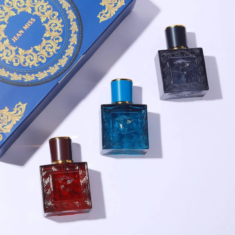 Brand Perfume Cologne Men Perfume 3pcs Spray Flirting Pheromone Lasting Irresistible Temptation Light Fragrance Gentleman Parfum