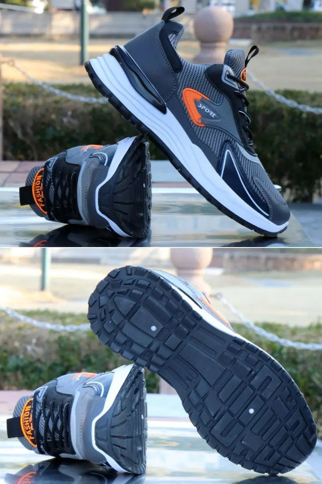 Men’s Running Shoes – Spring/Summer Mesh Dad Shoes | حذاء جري رجالي – شبك ربيعي/صيفي، حذاء سميك