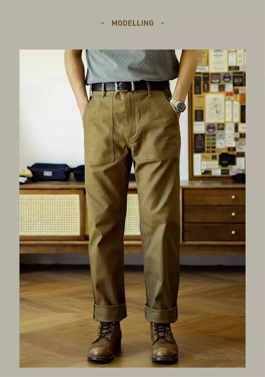 Red Tornado OG-107 Fatigue Pants Men Herringbone Twill Casual Trousers Army Green