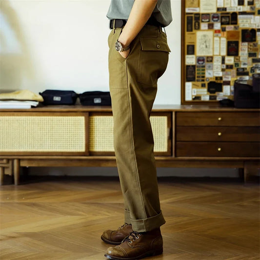 Red Tornado OG-107 Fatigue Pants Men Herringbone Twill Casual Trousers Army Green