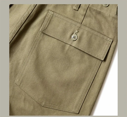Red Tornado OG-107 Fatigue Pants Men Herringbone Twill Casual Trousers Army Green