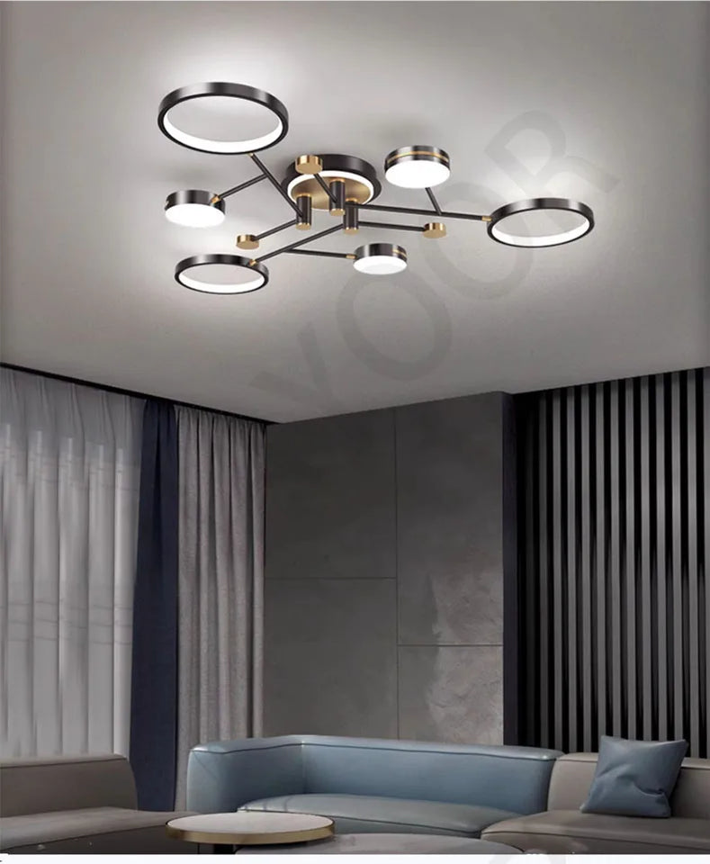 Nordic Modern LED Pendant Light Fixture Elegant Ceiling Lamp for Living Room, Dining Room & Bedroom