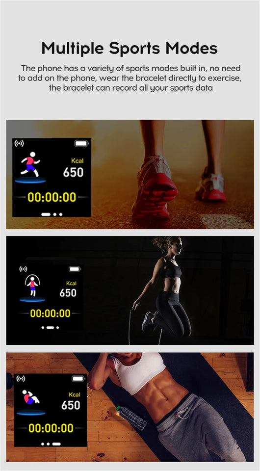 Smartwatch for Men & Women Fitness Tracker with Heart Rate, Steps & Notifications