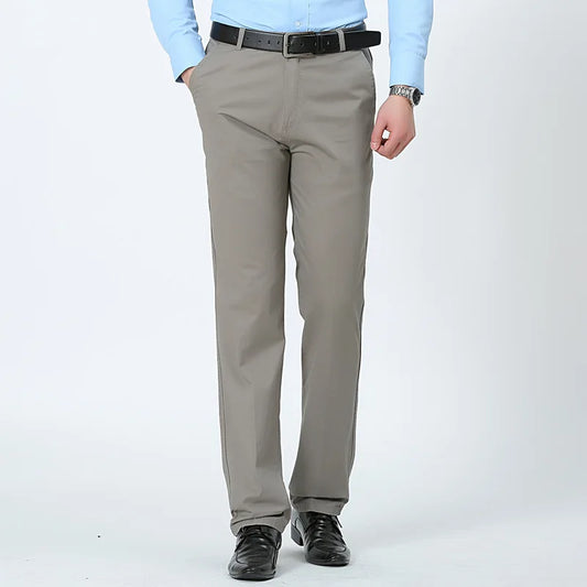 MRMT 2025 Brand Mens Trousers 100% Cotton High Waist Straight Men Trousers Slacks Loose Pants for Male Casual Trouser Man Pant