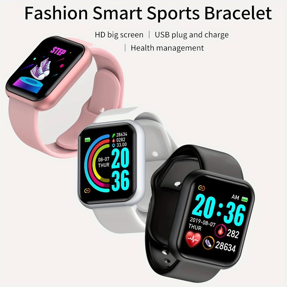 Smartwatch for Men & Women Fitness Tracker with Heart Rate, Steps & Notifications