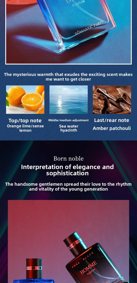 Brand Perfume Cologne Men Perfume Spray Flirting Pheromone Long Lasting Irresistible Ocean Fruity Light Fragrance Gentleman