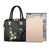 Yogodlns Luxury Embroidery Handbag – PU Leather Crossbody for Women | حقيبة فاخرة مطرزة Yogodlns – حقيبة كروس بود من جلد PU للنساء