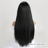 26 Inch Long Straight Synthetic Wig for Women – Fashion, Daily & Party | شعر مستعار صناعي طويل مستقيم 26 بوصة للنساء – أزياء، يومي وحفلات