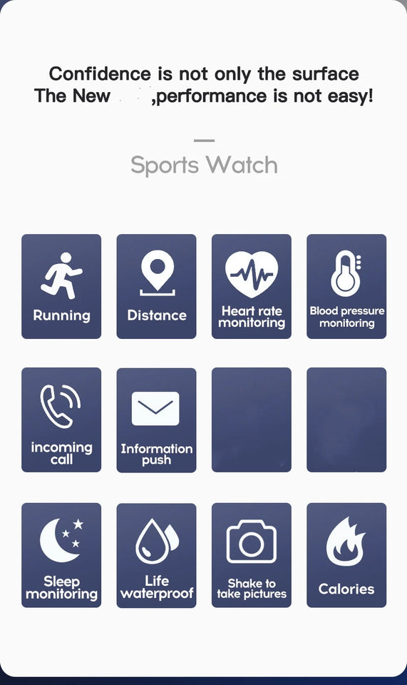 Smart Watch for Men – Fitness & Music Bluetooth Sports Watch with Music Control & Health Tracking