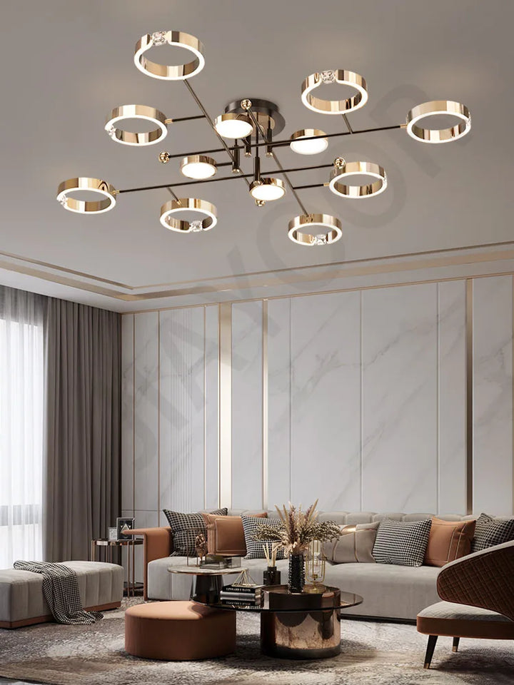 Nordic Modern LED Pendant Light Fixture Elegant Ceiling Lamp for Living Room, Dining Room & Bedroom