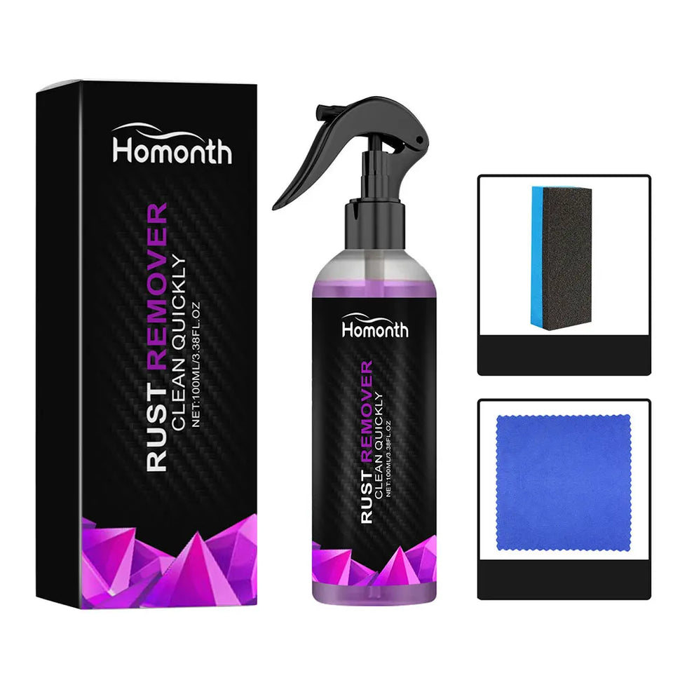 100ml Rust Remover Spray Powerful Formula for Car, Metal & Tool Surface Cleaning
