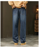 Autumn Winter Men’s Cotton Jeans – Baggy Cargo Denim Pants S-4XL | جينز رجالي من القطن للخريف والشتاء – بنطلون دنيم واسع مع جيوب S-4XL