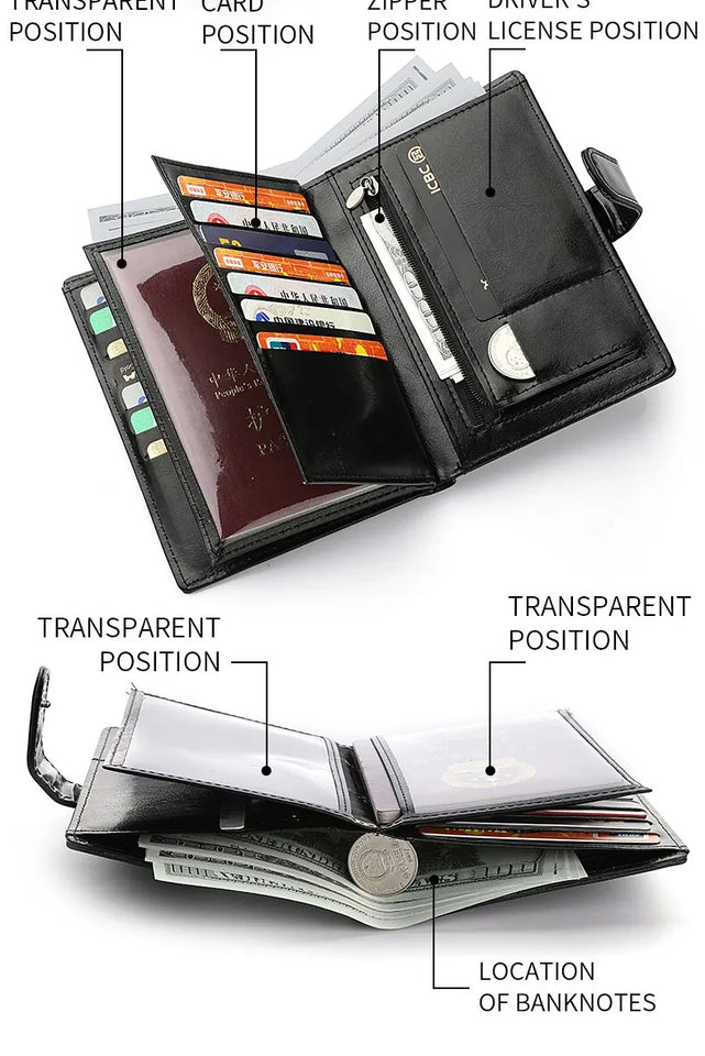 Stylish Travel Passport Bag & Wallet Compact Organizer for Travel Documents, Cards & Cash