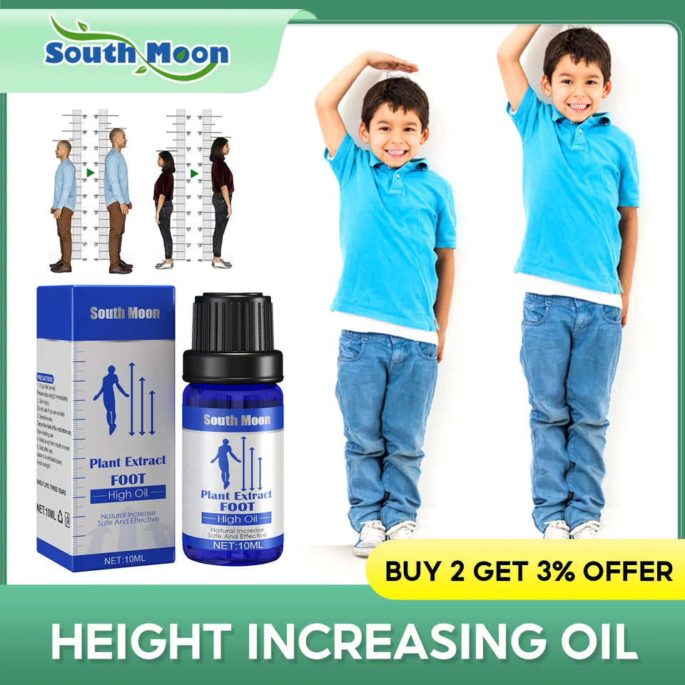 Height Increasing Oil 10ml – Body Growth, Bone Essence, Foot Care | زيت زيادة الطول 10مل – نمو الجسم، مصل العظام، العناية بالقدم