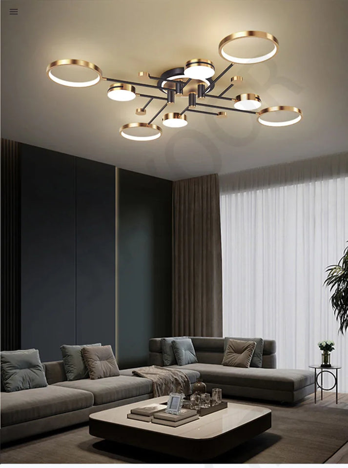 Nordic Modern LED Pendant Light Fixture Elegant Ceiling Lamp for Living Room, Dining Room & Bedroom