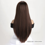 26 Inch Long Straight Synthetic Wig for Women – Fashion, Daily & Party | شعر مستعار صناعي طويل مستقيم 26 بوصة للنساء – أزياء، يومي وحفلات