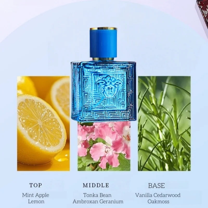 Brand Perfume Cologne Men Perfume 3pcs Spray Flirting Pheromone Lasting Irresistible Temptation Light Fragrance Gentleman Parfum