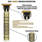 T9 Electric Hair Clipper & Beard Trimmer 0mm Precision Shaver for Men’s Hair, Beard & Body Grooming