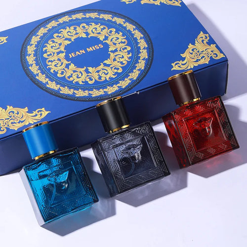 Brand Perfume Cologne Men Perfume 3pcs Spray Flirting Pheromone Lasting Irresistible Temptation Light Fragrance Gentleman Parfum