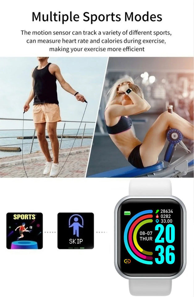 Smart Watch for Men – Fitness & Music Bluetooth Sports Watch with Music Control & Health Tracking