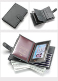 Stylish Travel Passport Bag & Wallet Compact Organizer for Travel Documents, Cards & Cash