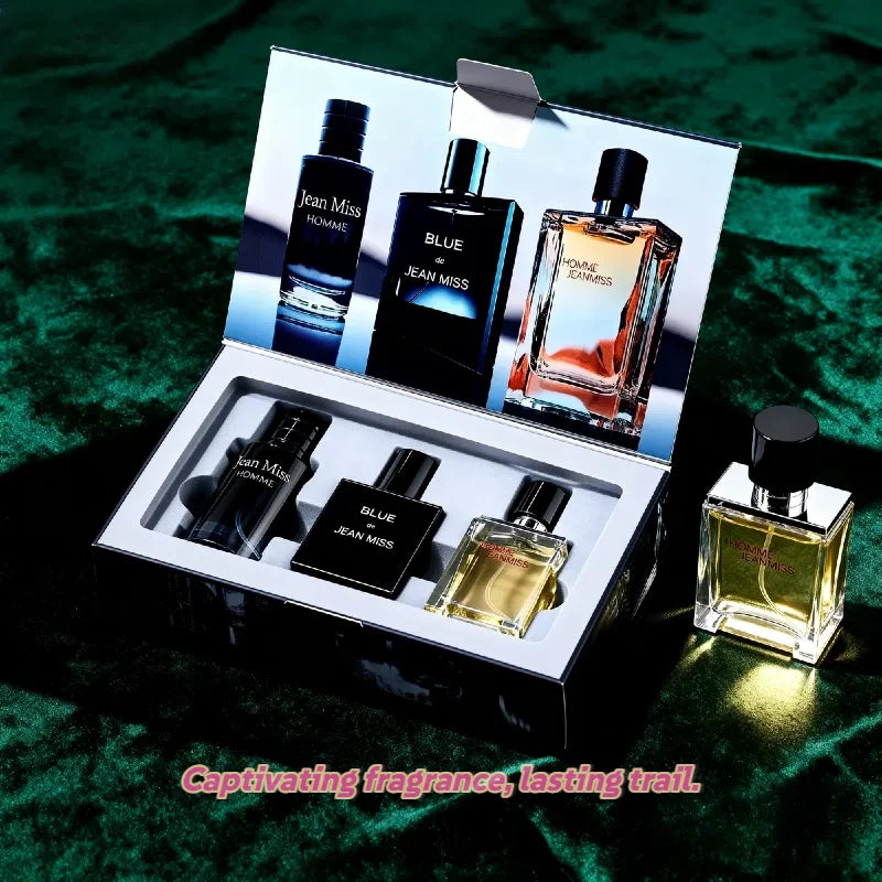 3PC Set Men's Perfume 30ml Long Lasting Fragrance Cologne Pheromone Perfume to Attract Women Romantic Date Night Gift for Him