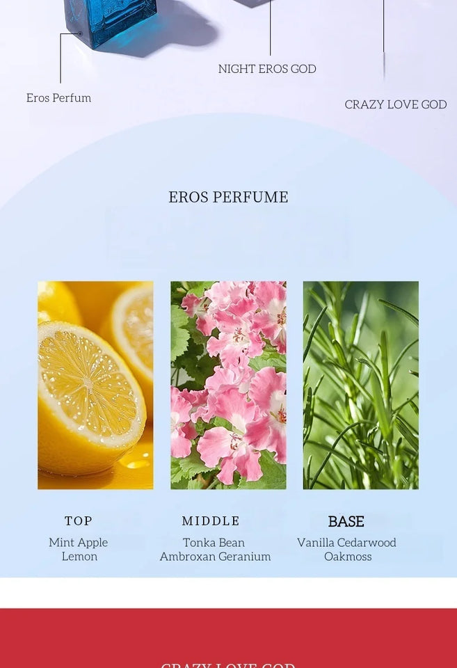 Brand Perfume Cologne Men Perfume 3pcs Spray Flirting Pheromone Lasting Irresistible Temptation Light Fragrance Gentleman Parfum