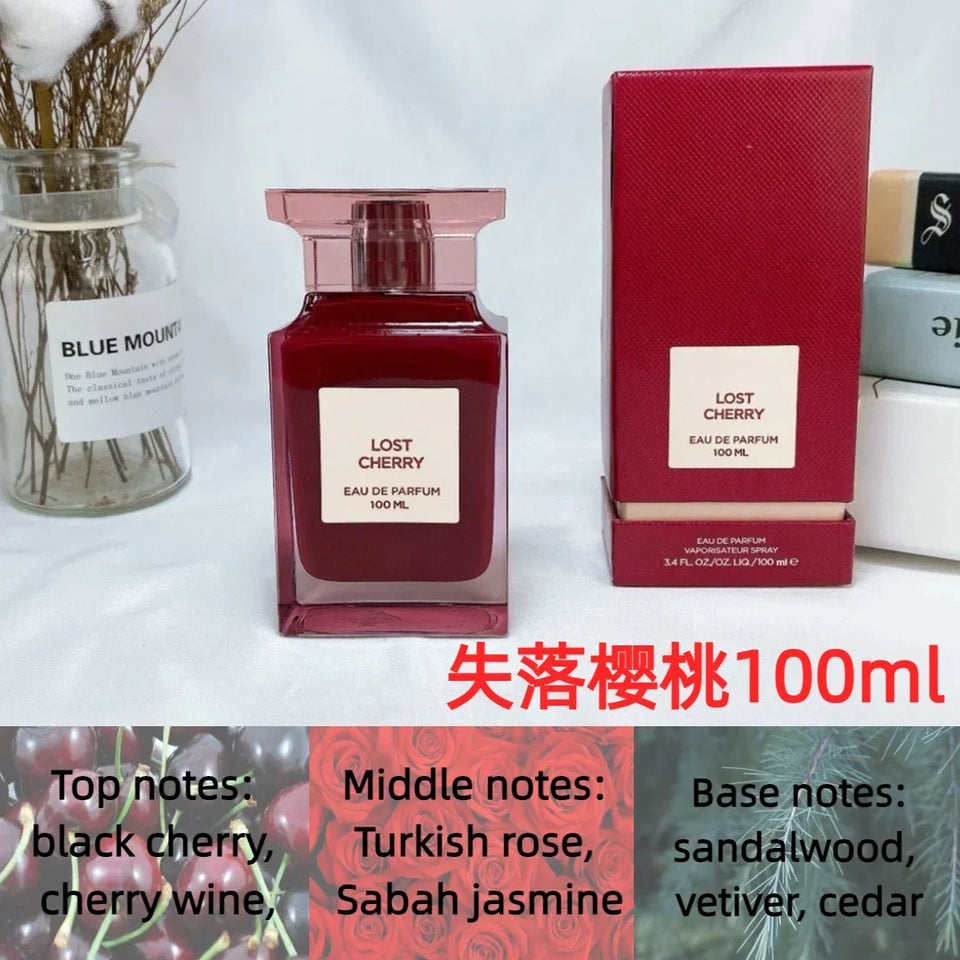 100ml Original Brand Perfume Women's Men's Perfumes Wood Rose Cherry Floral Scent Long Lasting Eau de Parfum Cologne Fragrance