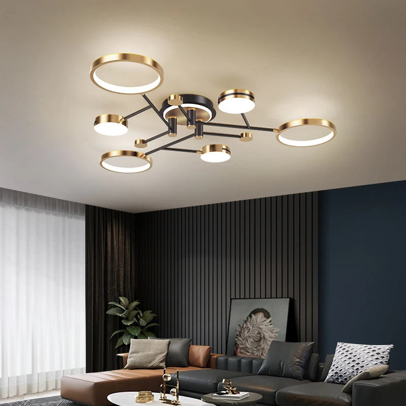 Nordic Modern LED Pendant Light Fixture Elegant Ceiling Lamp for Living Room, Dining Room & Bedroom